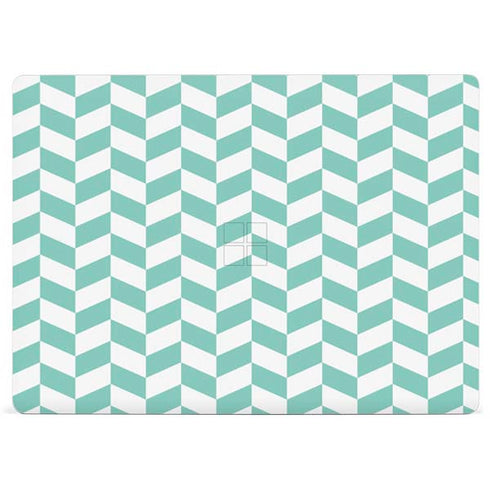 Blue White Chevron Surface Laptop 2 Skin